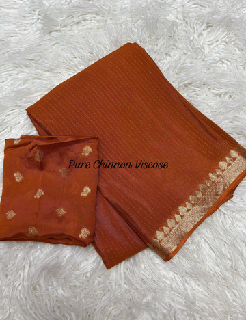 Pure Chinnon Viscose - Rust
