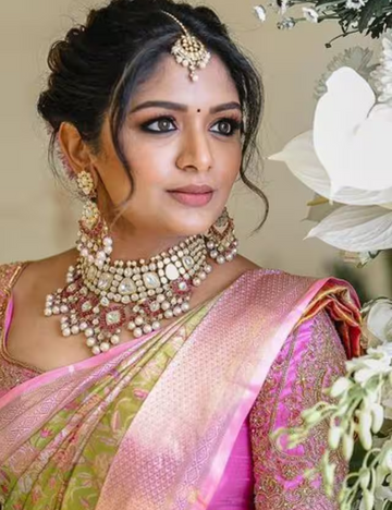 Aditi Shankar Inspired Katan Semi Silk Saree