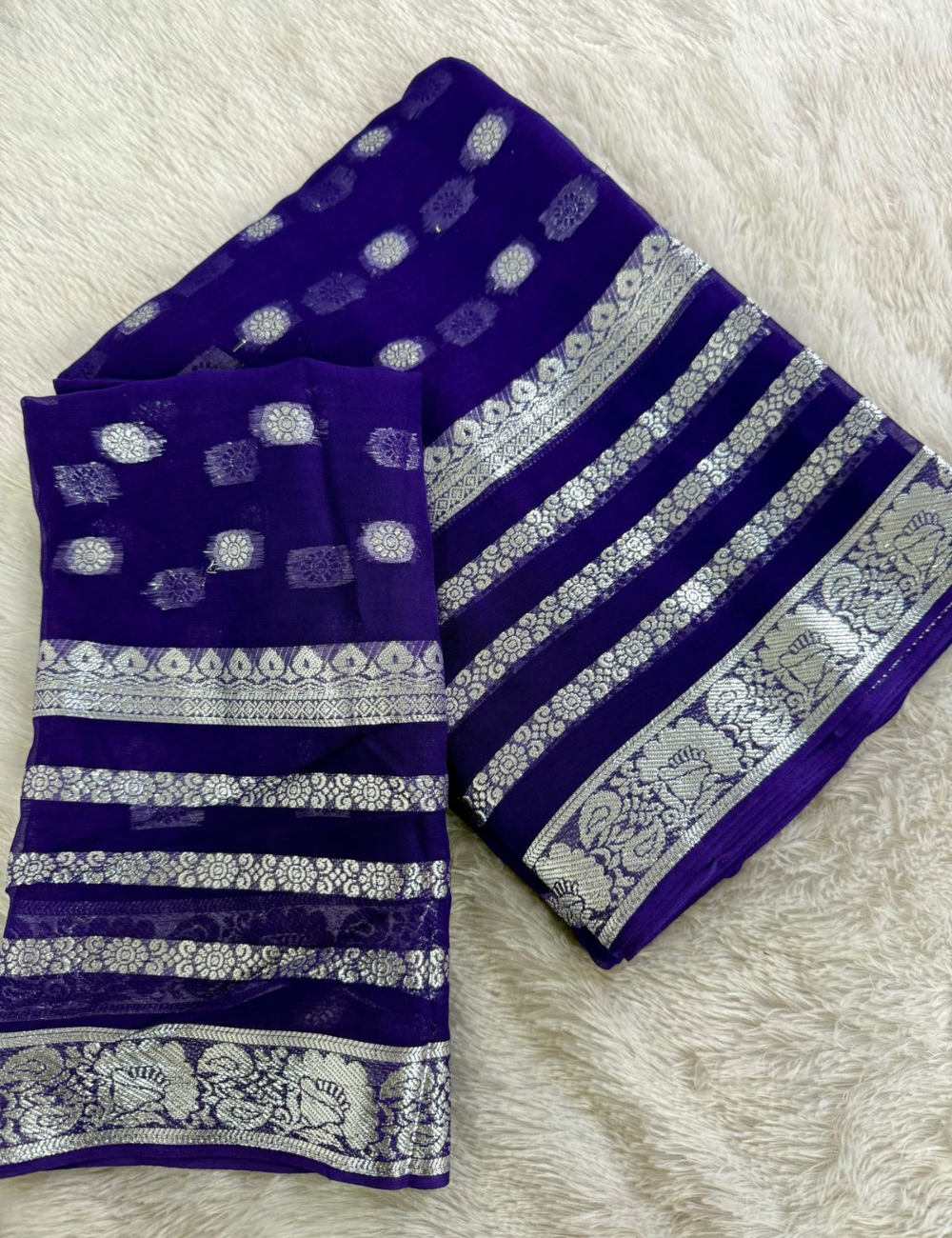 Pure Viscose Georgette - Violet