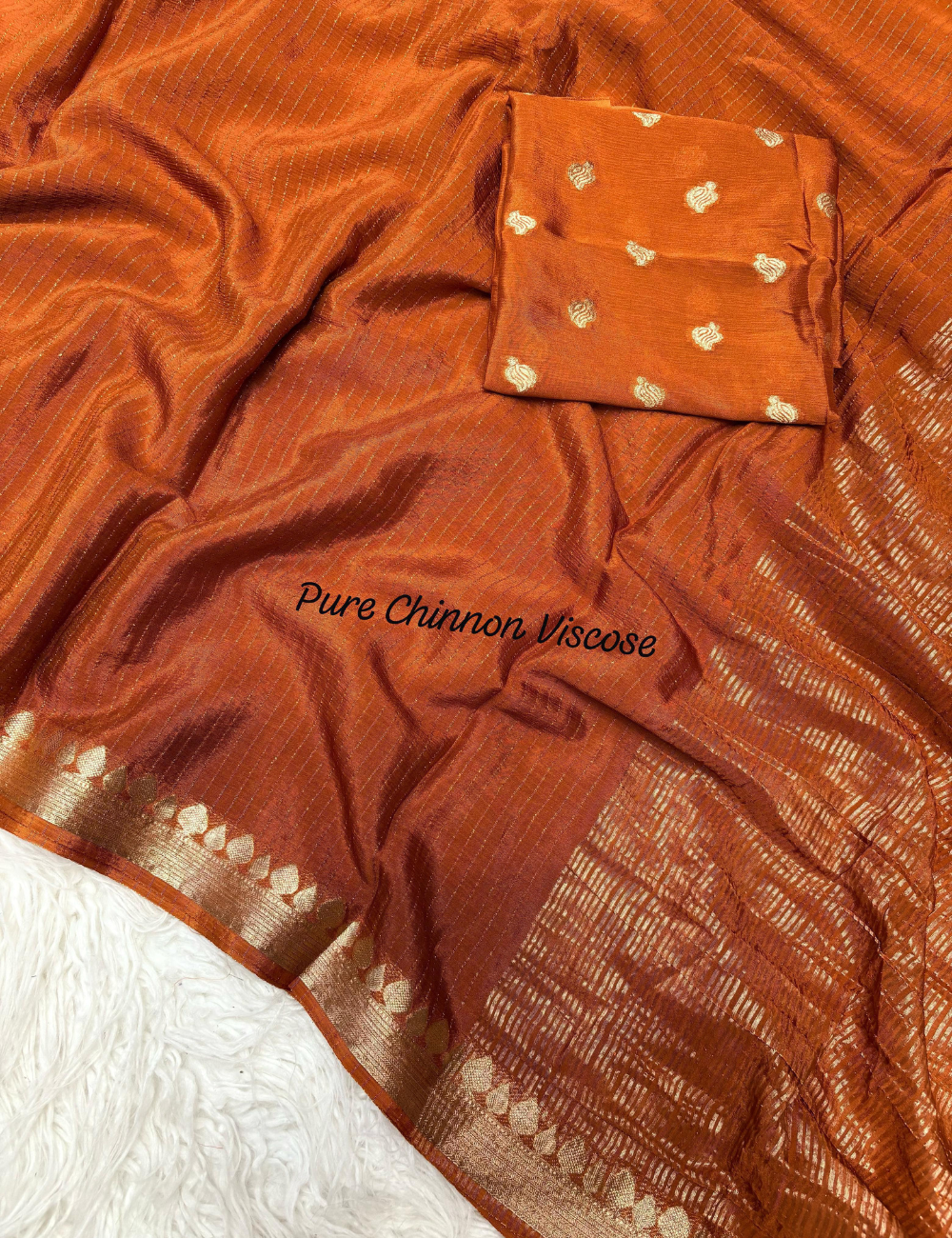Pure Chinnon Viscose - Rust