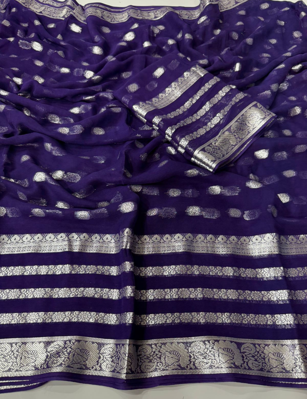 Pure Viscose Georgette - Violet