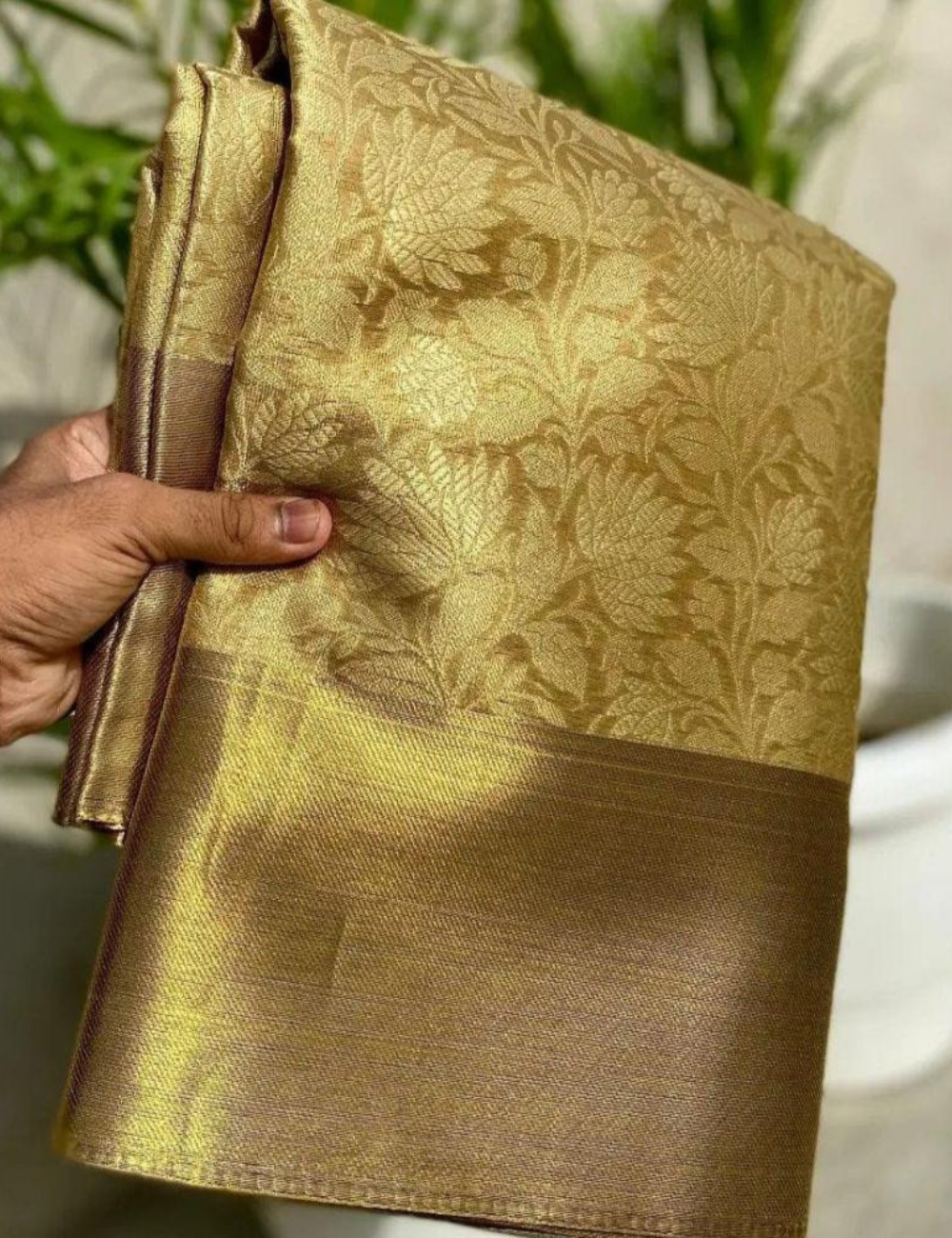 Nita Ambani Inspired Banarasi Tissue Silk Saree