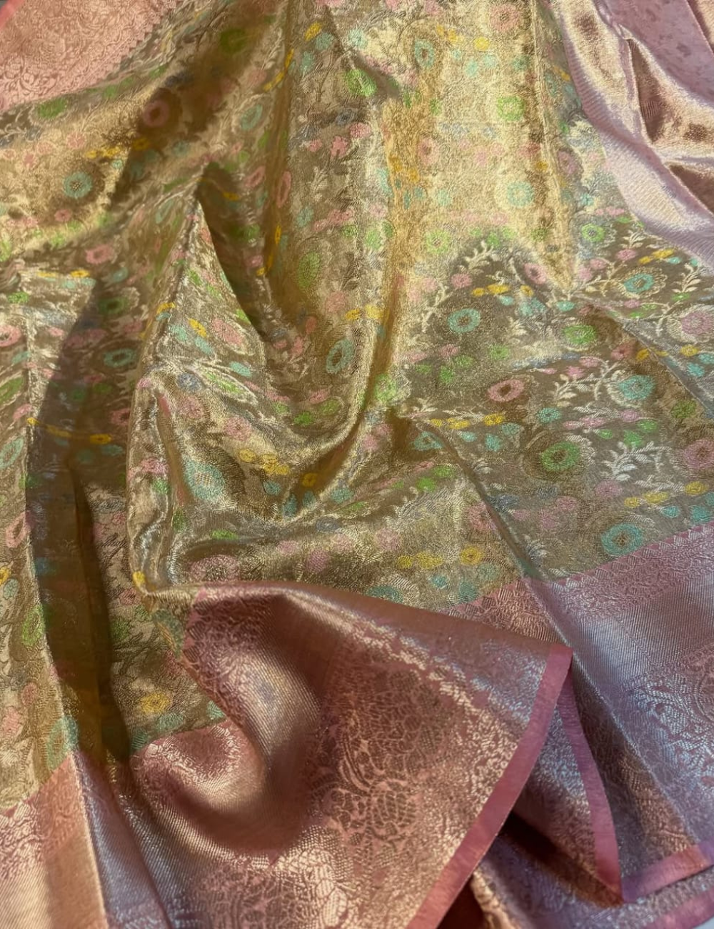 Aditi Shankar Inspired Katan Semi Silk Saree