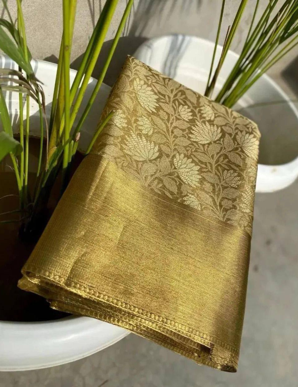 Nita Ambani Inspired Banarasi Tissue Silk Saree