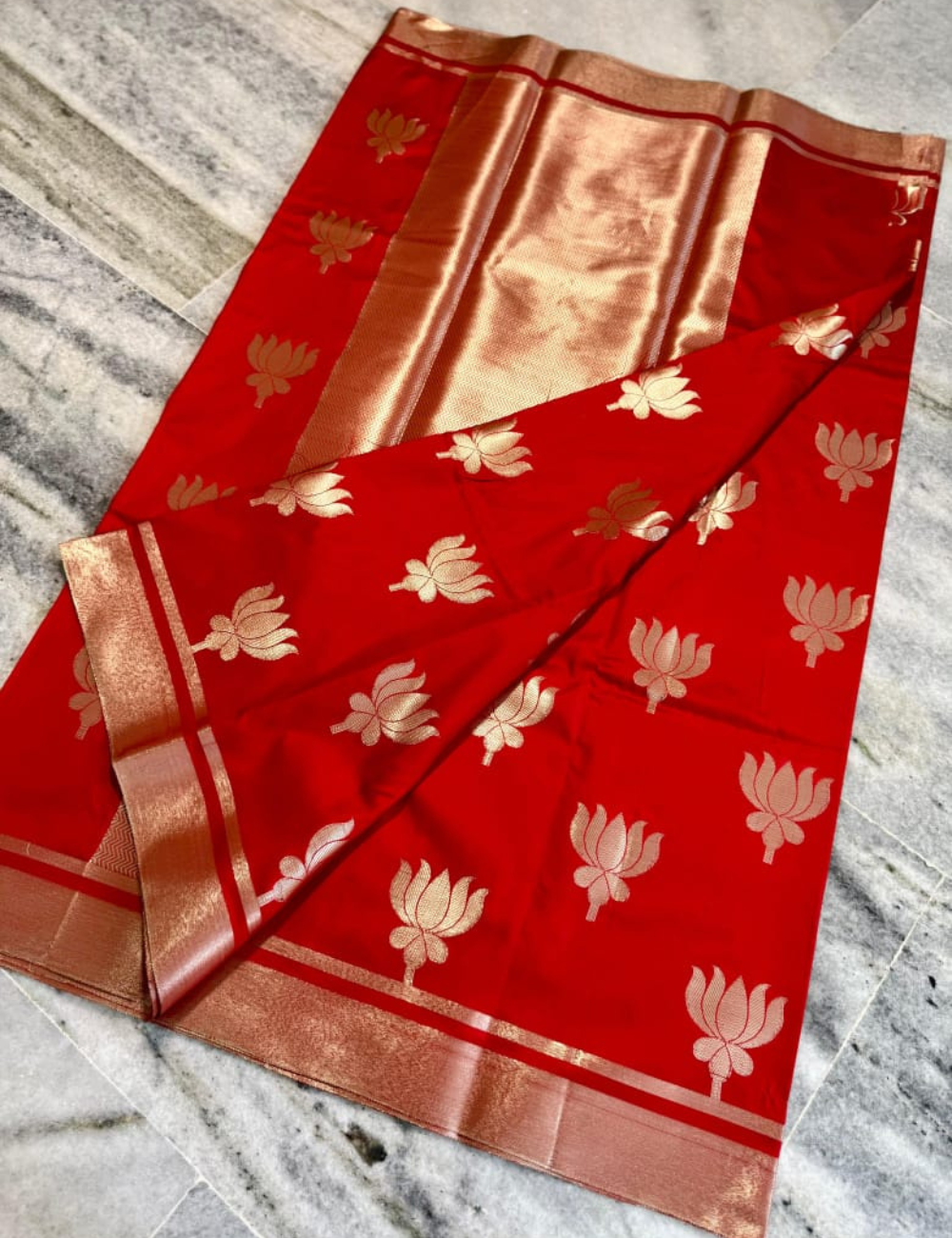 Kajol Inspired Soft Banarasi Mashru Silk - Red