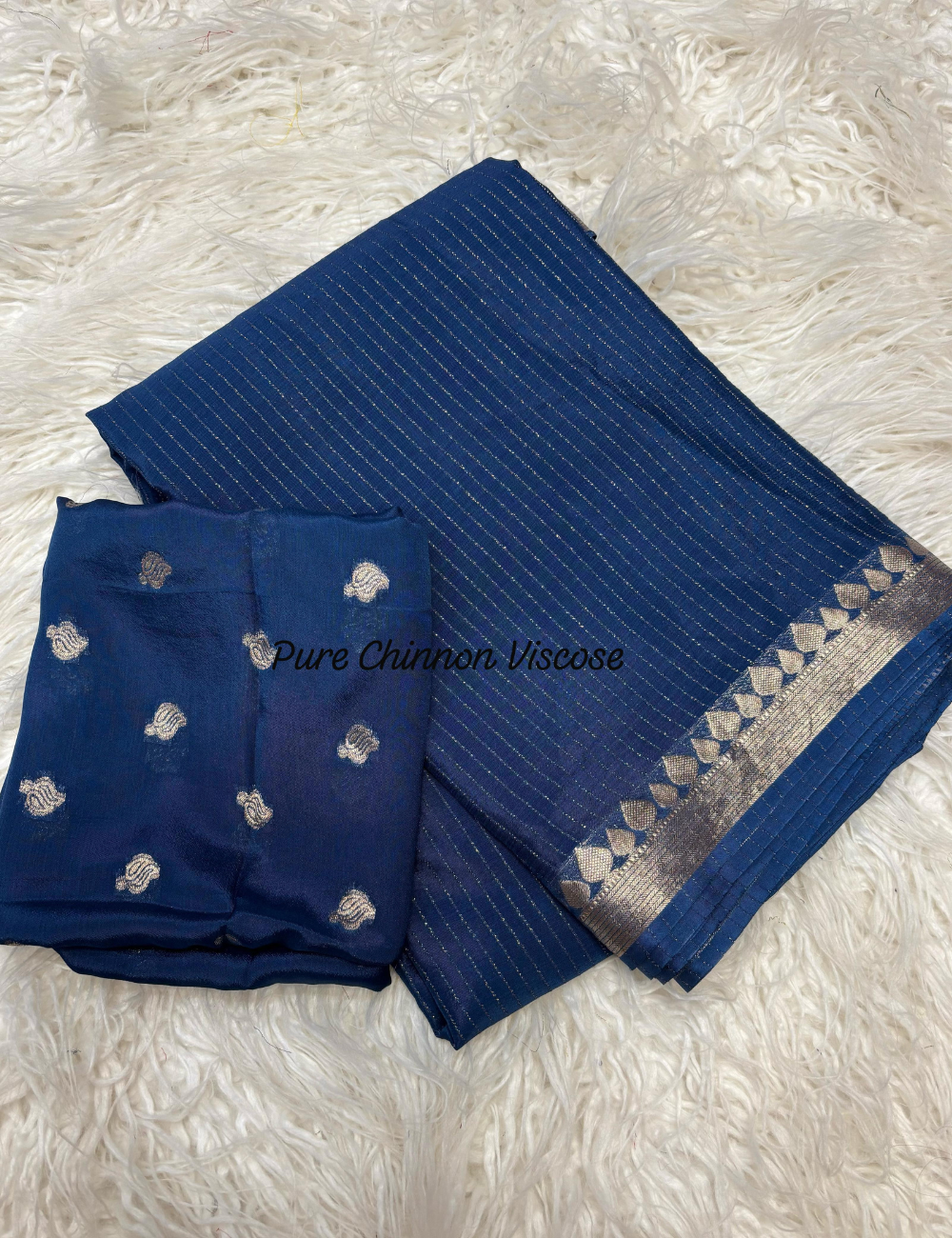 Pure Chinnon Viscose - Indigo Blue