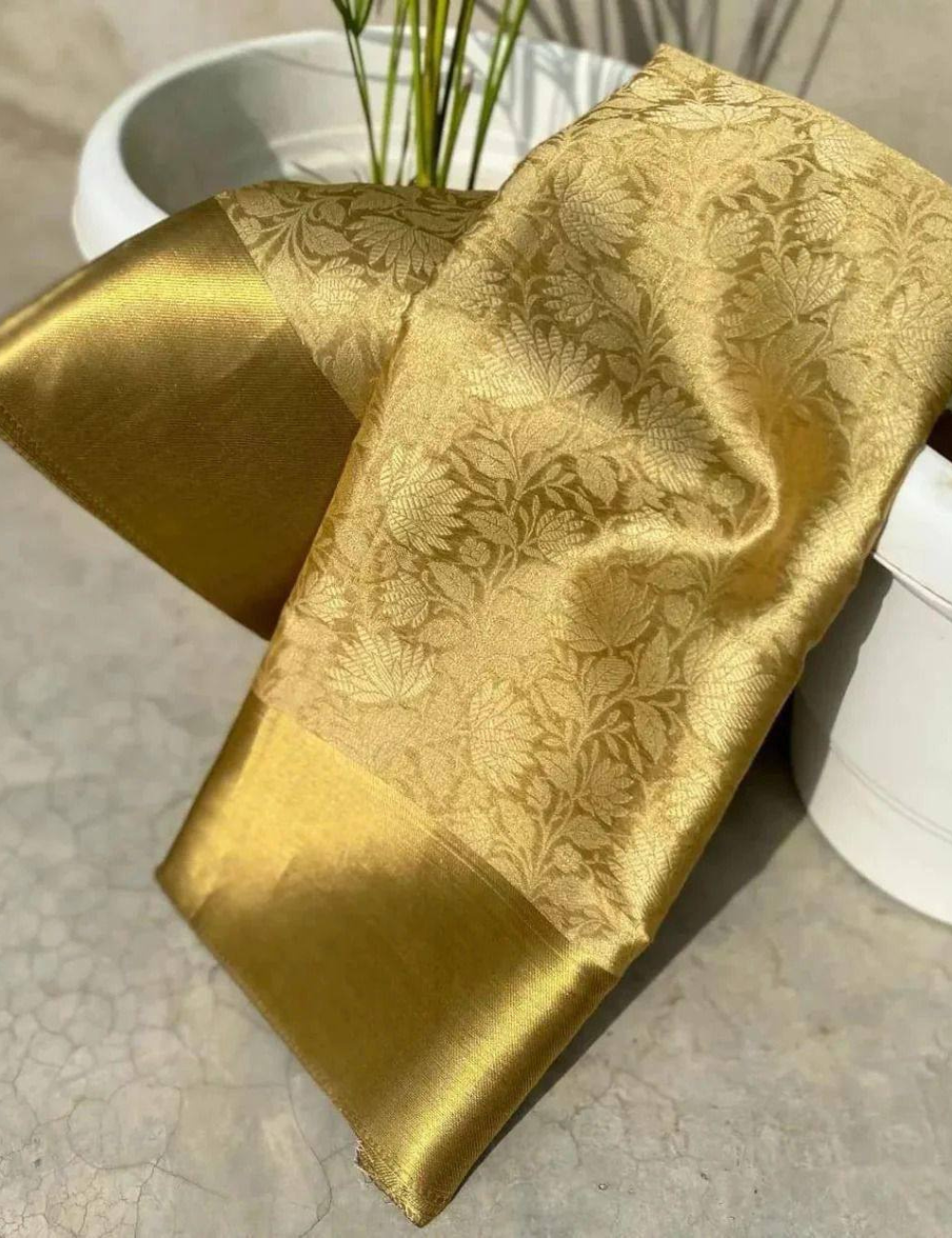 Nita Ambani Inspired Banarasi Tissue Silk Saree