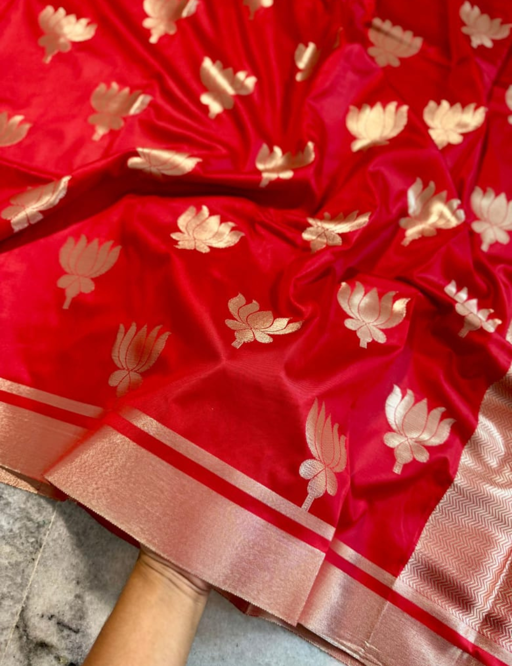 Kajol Inspired Soft Banarasi Mashru Silk - Red