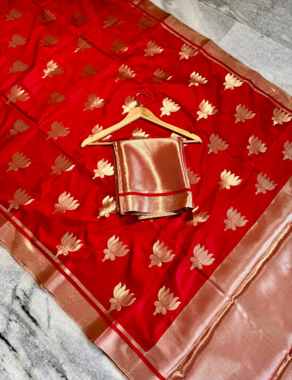 Kajol Inspired Soft Banarasi Mashru Silk - Red
