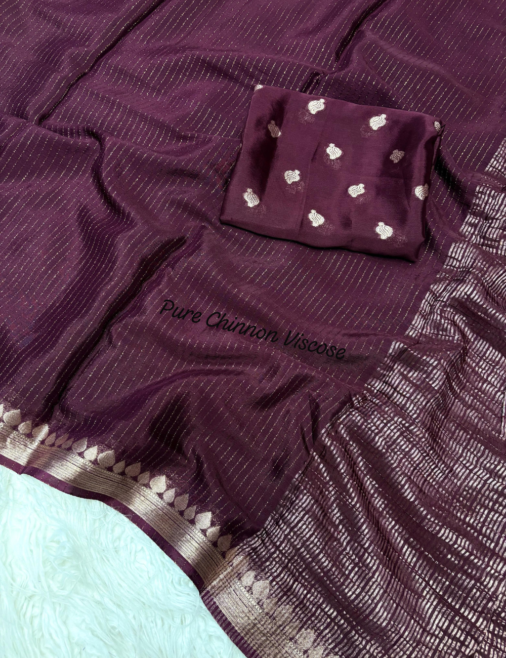 Pure Chinnon Viscose - Maroon