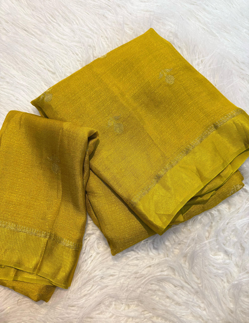 Pure Viscose Jute Khadi - Green