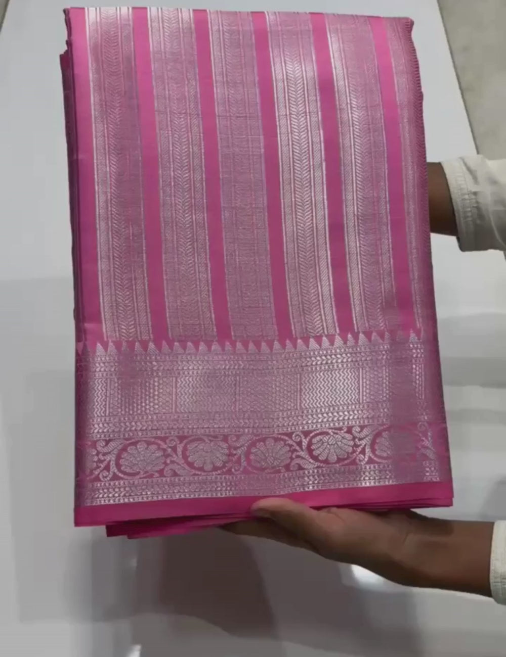Sree Leela Inspired Banarasi Tissue Silk Saree